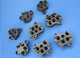 Injection Molded Nylon Receptacle Plate for the Electronics Industry Injection Molded Nylon Receptacle Plate for the Electronics Industry